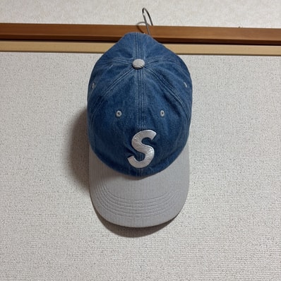 Supreme 2-Tone S Logo 6-Panel "Washed Denim"
