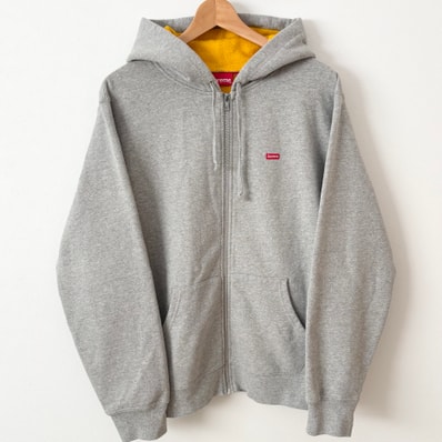 Supreme Contrast Zip Up Hooded Sweatshirt シュプリーム ジップアップ パーカー コントラスト グレー