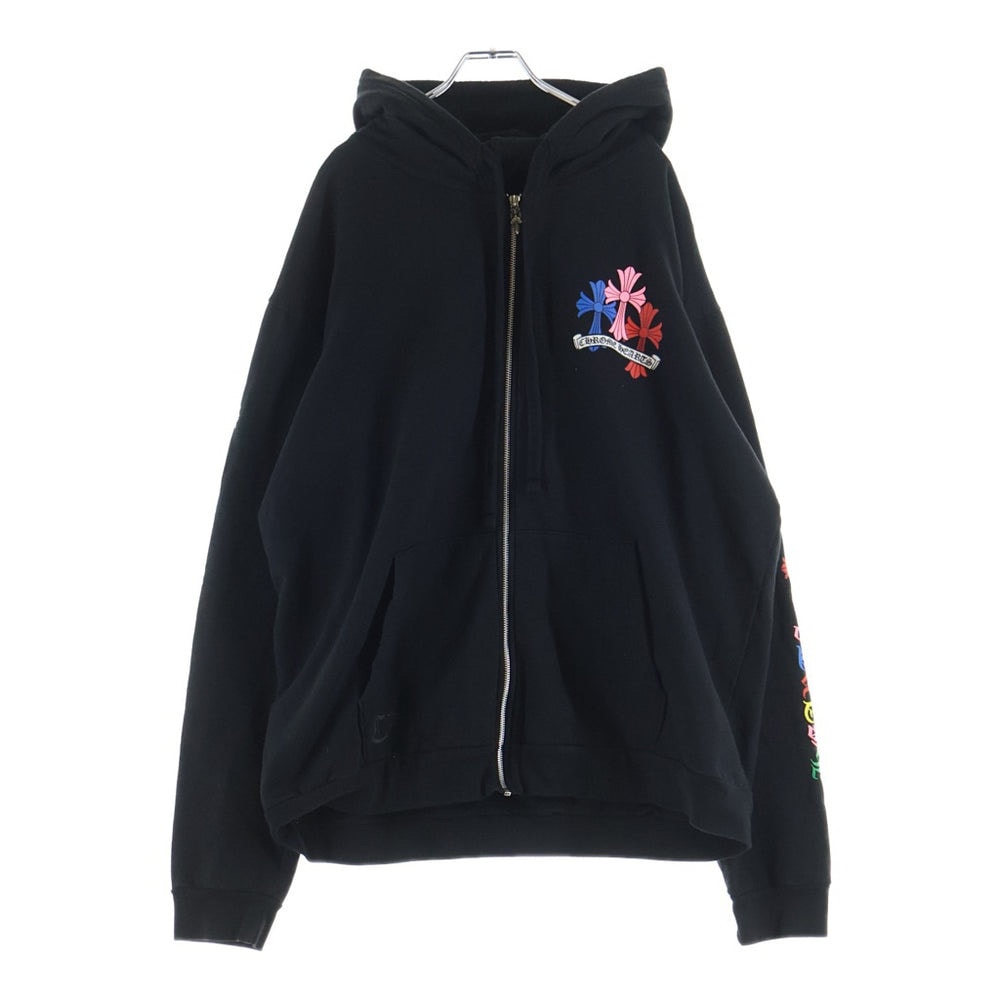 Chrome Hearts Multicolor Zip Hoodie "Black"