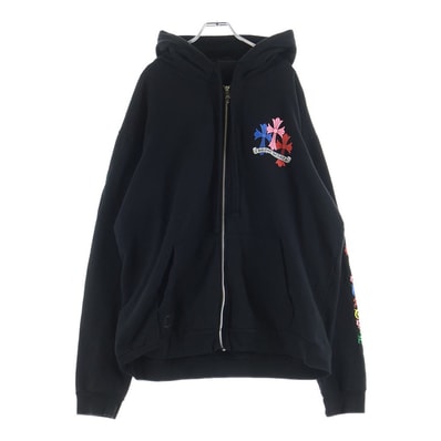 Chrome Hearts Multicolor Zip Hoodie "Black"