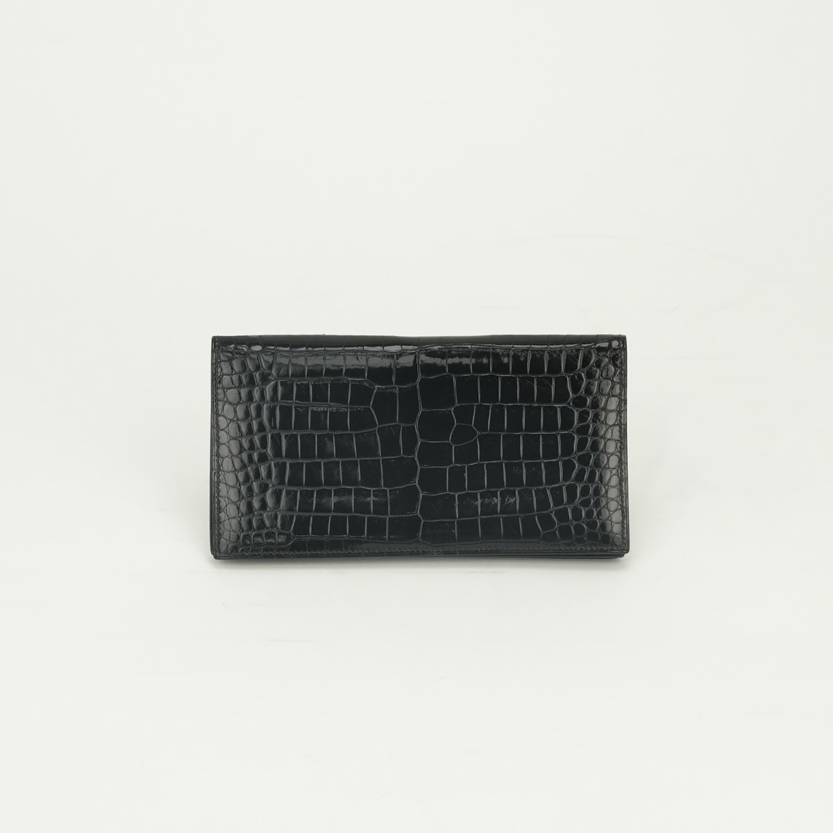 エルメス HERMES オオサカ 財布 長財布 ロングウォレット ポロサス ノワール Noir ブラック Black 黒 エキゾチック