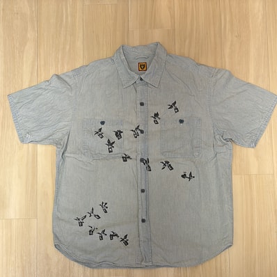 HUMAN MADE Chambray S/S Shirt "Indigo"
