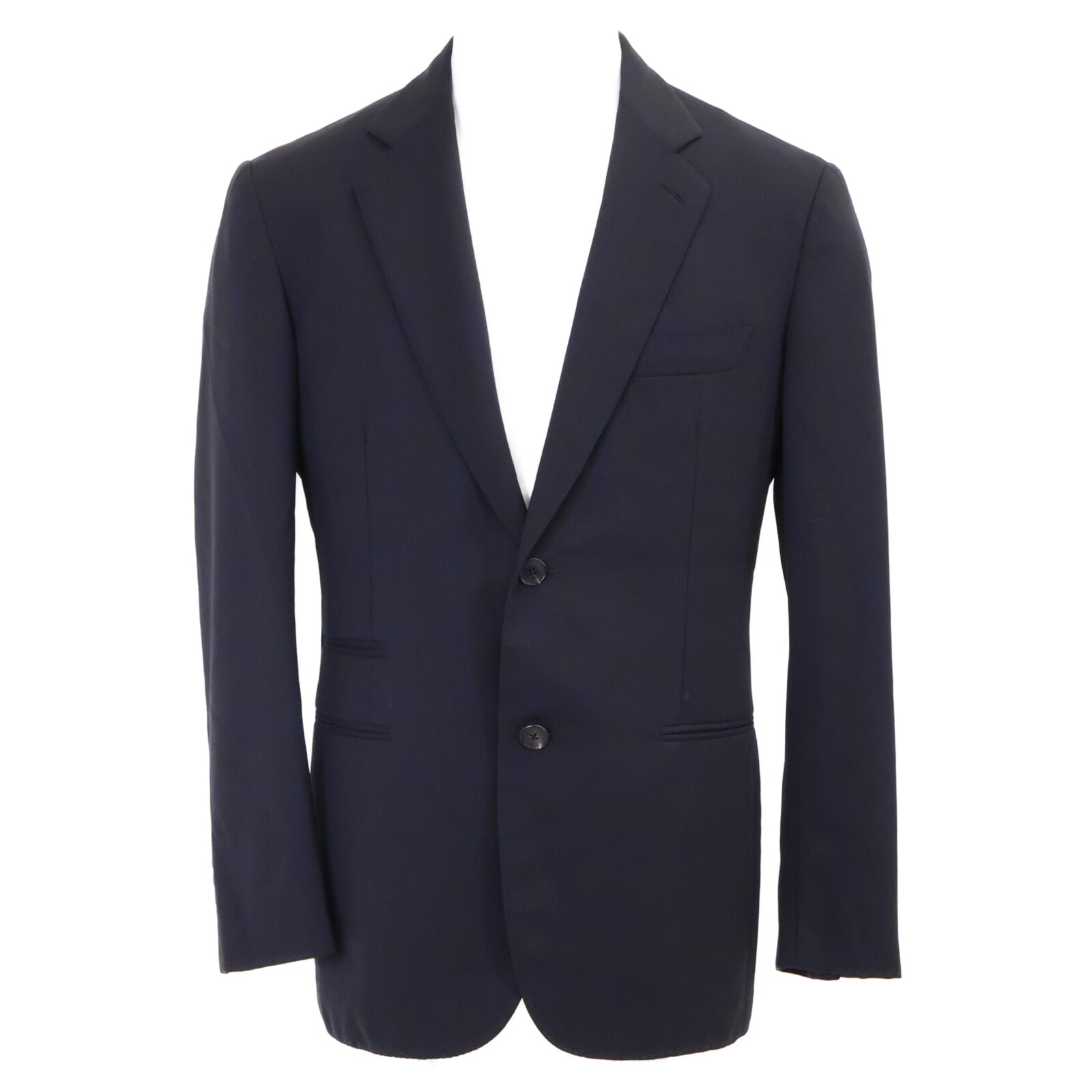 エルメス 【美品/国内正規】G19821 チェック ウール テーラード 48