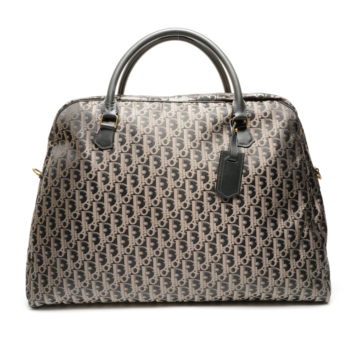 ディオール Dior キャンバス トロッター オブリーク ボストンバッグ【中古】