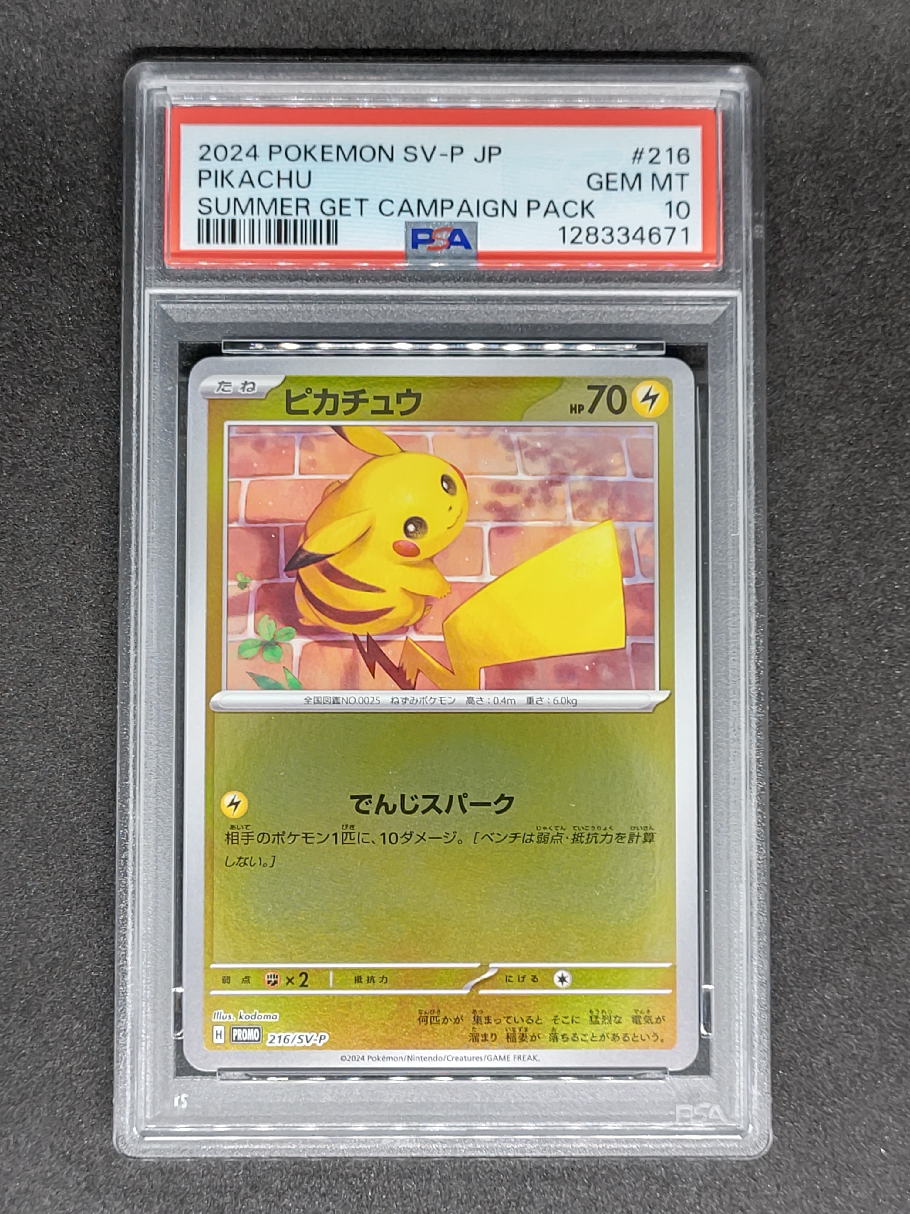 ピカチュウ P [SV-P 216](プロモカードパック「ポケカの夏がキタ!プロモカードGetキャンペーン!」)