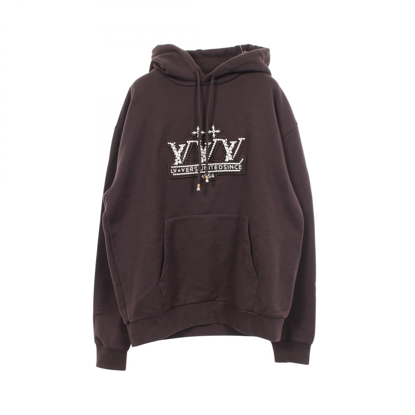 ルイ・ヴィトン LOUIS VUITTON パール エンベリッシュド パーカー 衣料品 トップス コットン メンズ グレー系 RM251M ZA8 HSY92W 【中古】