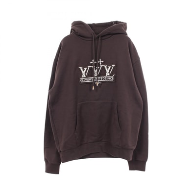 ルイ・ヴィトン LOUIS VUITTON パール エンベリッシュド パーカー 衣料品 トップス コットン メンズ グレー系 RM251M ZA8 HSY92W 【中古】