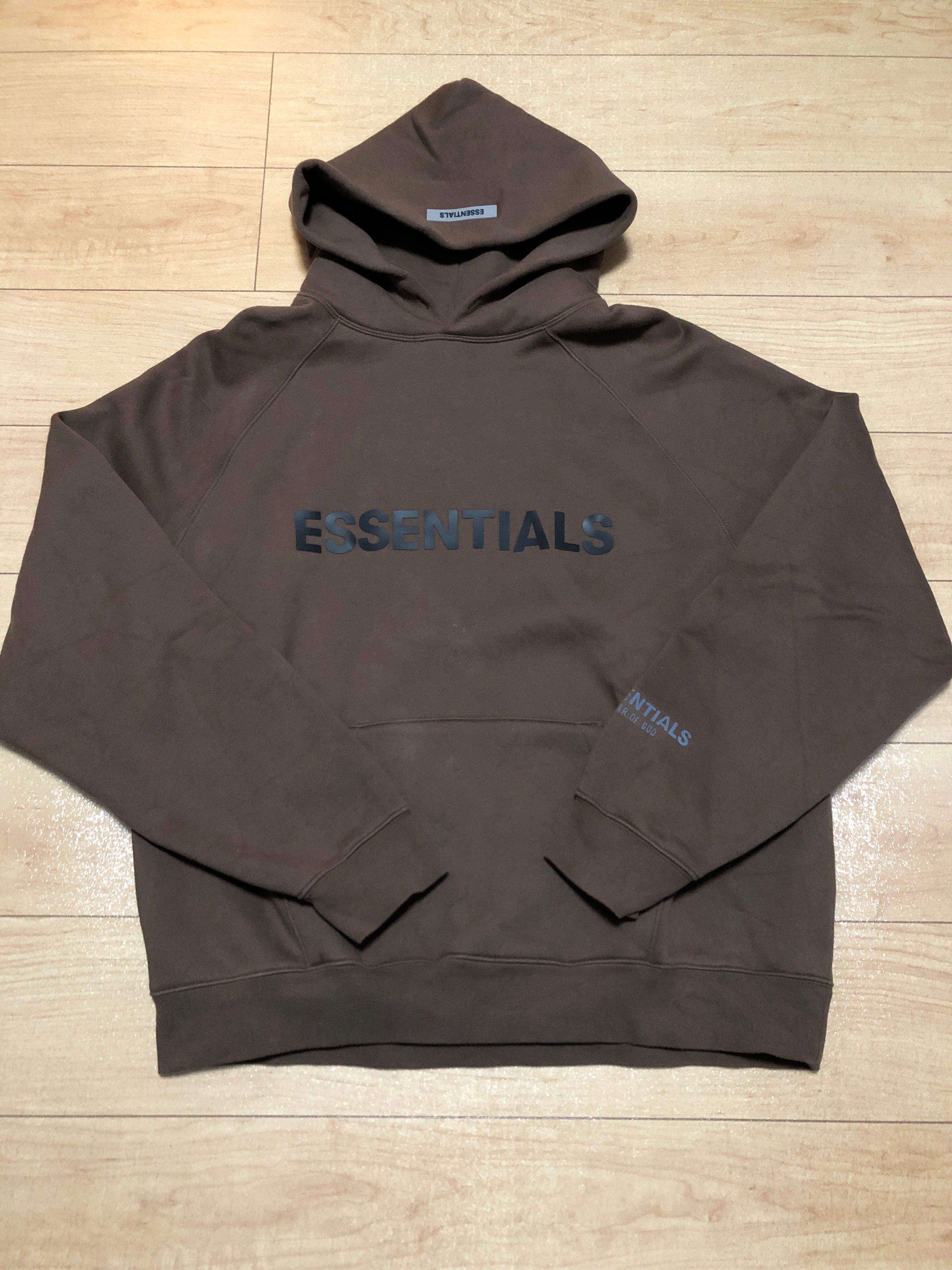 FEAR OF GOD ESSENTIALS / SSENSE 3D Silicon Applique Pullover Hoodie "Rain Drum"