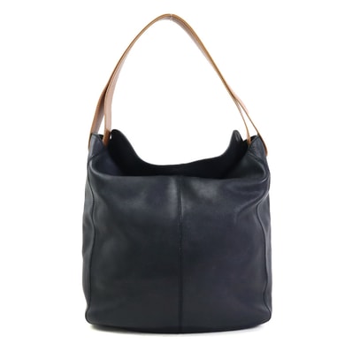 トッズ TOD’S ショルダーバッグ レザー ブラック/ブラウン レディース【中古】 56674a