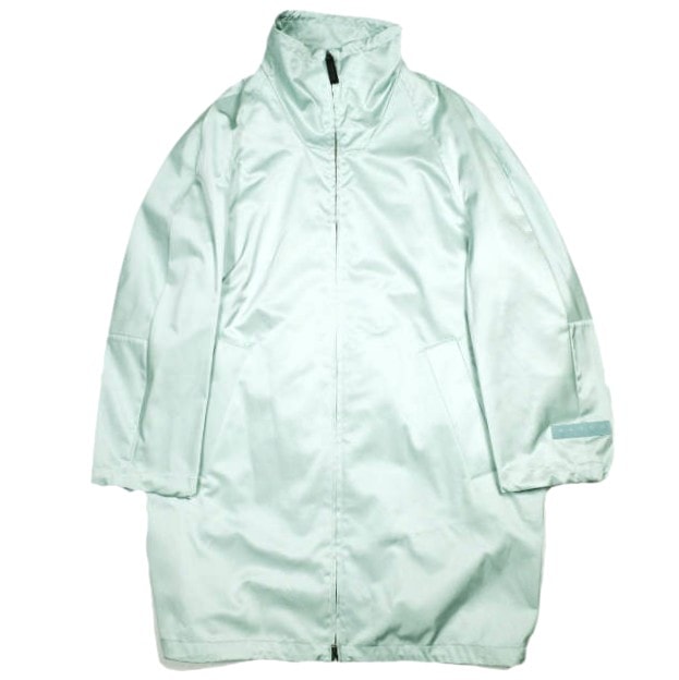 新品 MARNI マルニ 24SS イタリア製 コットンブレンド ギャザータフタパーカー JKMA0288A0 UTP749WR 38 AQUA MARINE(00B24) 定価269,500円 コート アウター g24989