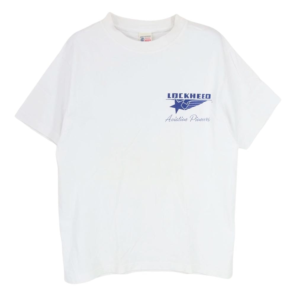 Buzz Rickson's バズリクソンズ Tシャツ LOCKHEED バックプリント クルーネック 半袖 Tシャツ ホワイト系 S【中古】