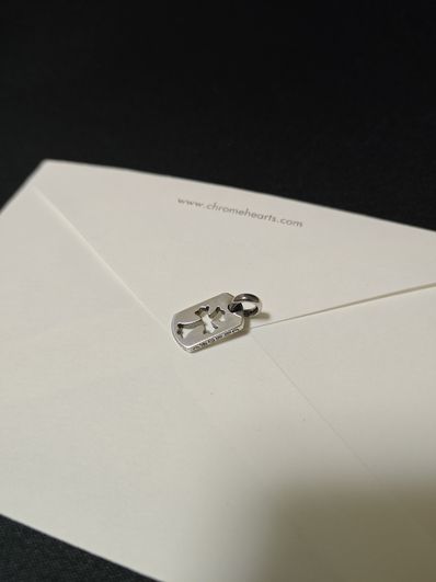 Chrome Hearts Dog Tag Tiny Cut Out Cross "Silver"