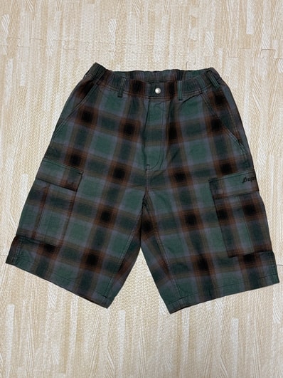 Supreme Shadow Plaid Cargo Short "Green"