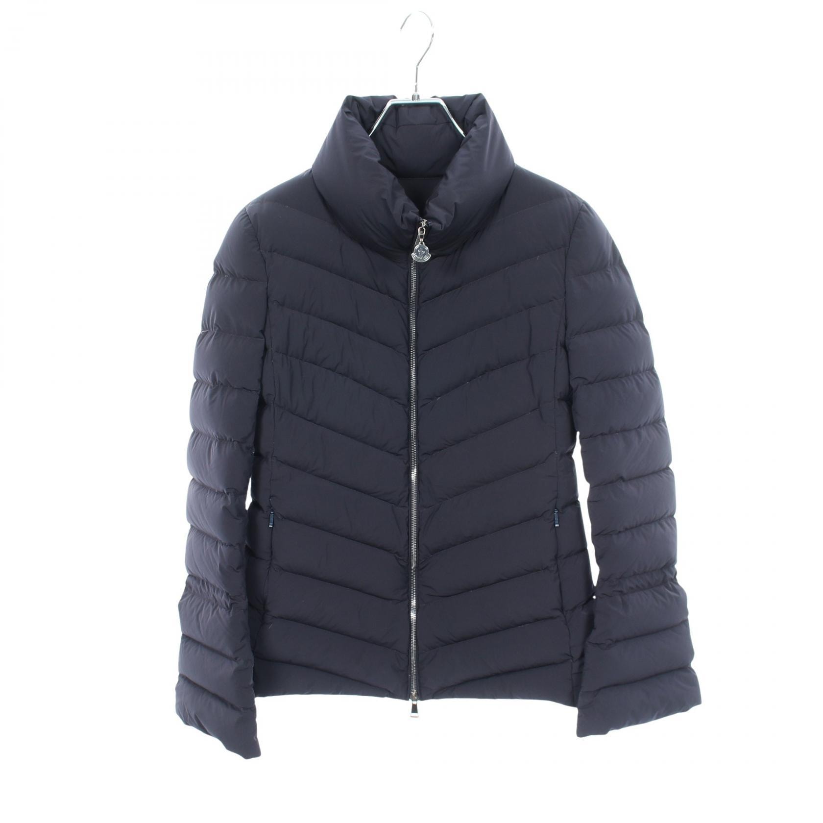 モンクレール MONCLER SOLANUM ダウンジャケット 衣料品 アウター ナイロン レディース ネイビー系 【中古】