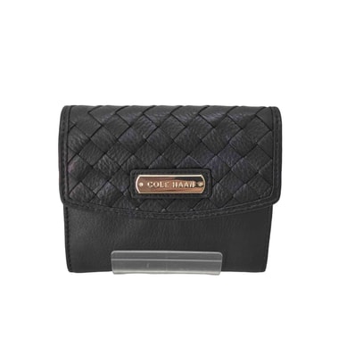 編み込み 本革 二つ折り 財布【1141737516934】