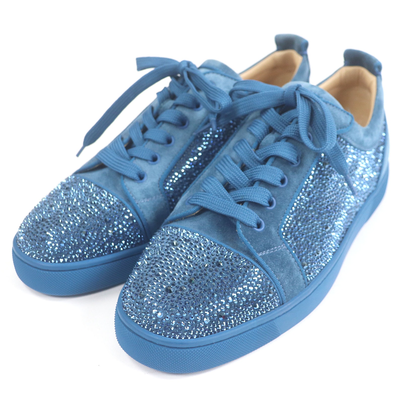 未使用品 クリスチャンルブタン
 ローカットスニーカー ルイスジュニア ブルー メンズ 42.5