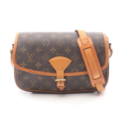 ルイ・ヴィトン LOUIS VUITTON ソローニュ ショルダーバッグ バッグ PVCコーティングキャンバス レザー モノグラム レディース ブラウン系 M42250 【中古】