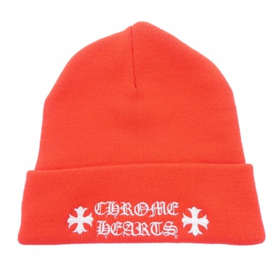 Chrome Hearts Wool Watch Cap Logo Embroidery Beanie "Red"
