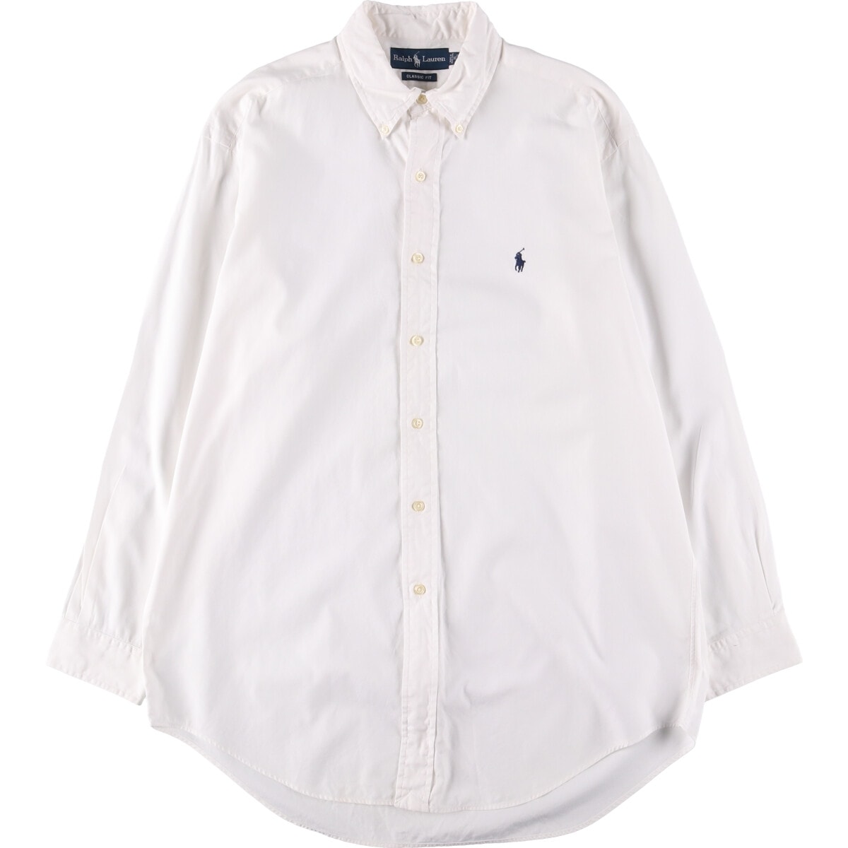 古着 ラルフローレン Ralph Lauren CLASSIC FIT 長袖 ボタンダウンシャツ メンズL相当/eaa540705