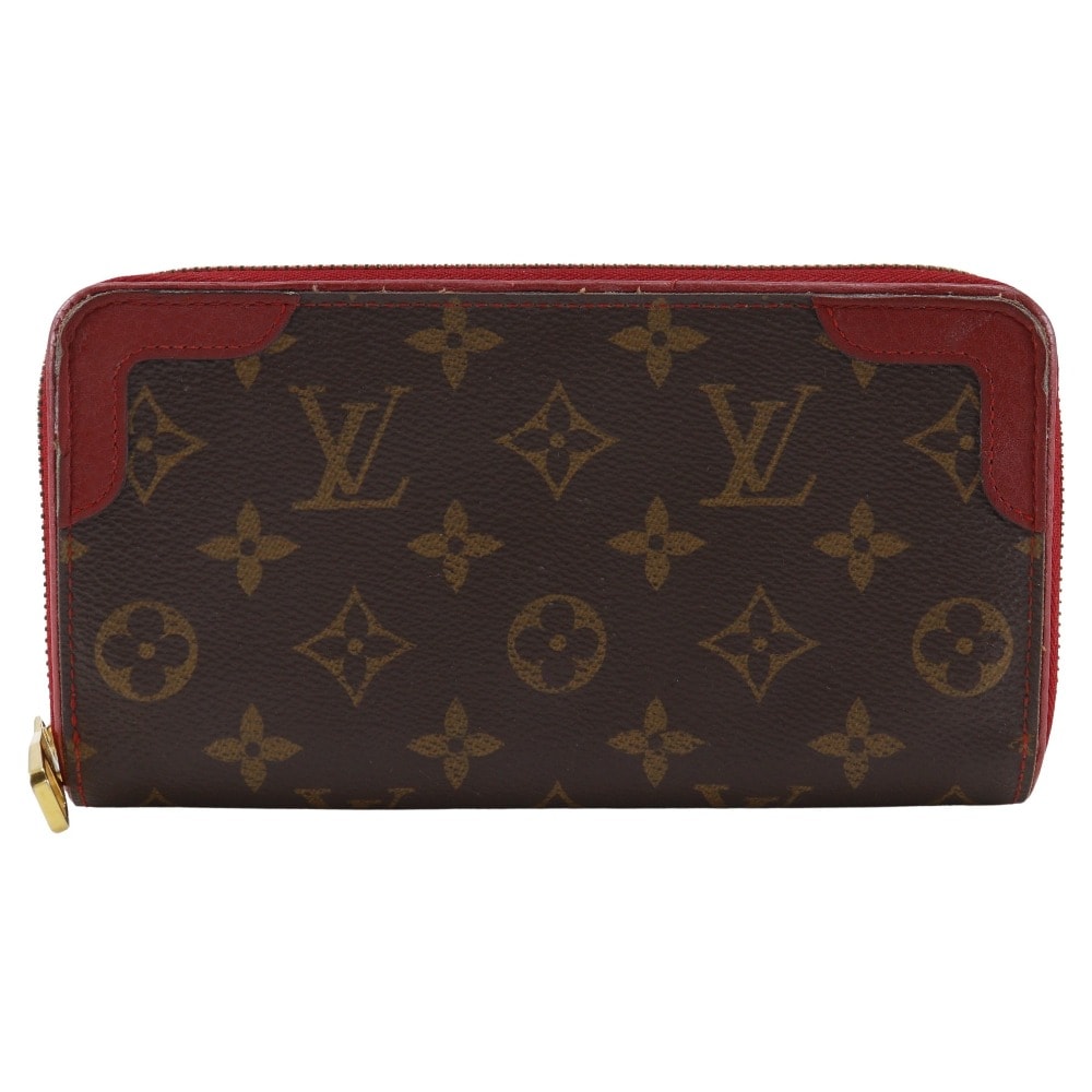Louis Vuitton Zippy Wallet Retiro Monogram "Cerise"