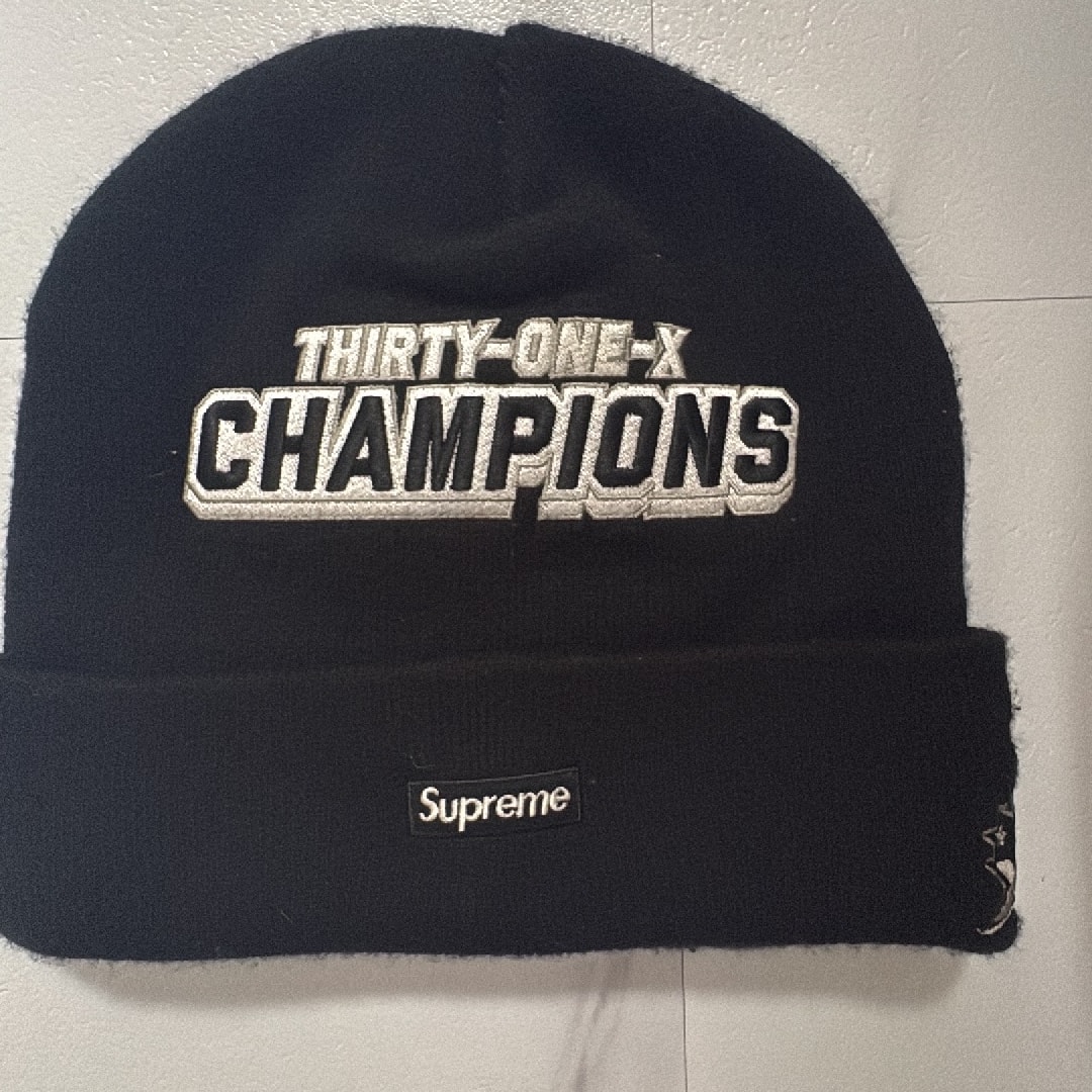 Supreme x New Era Football Beanie "Black"