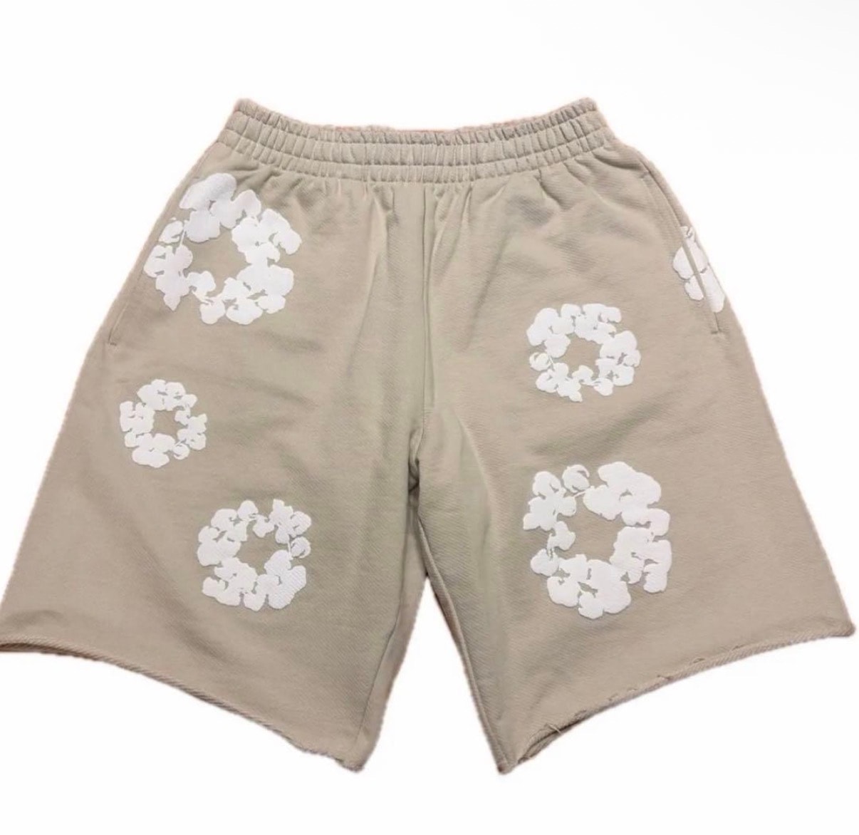 DENIM TEARS Cotton Wreath Sweatshorts "Cream"