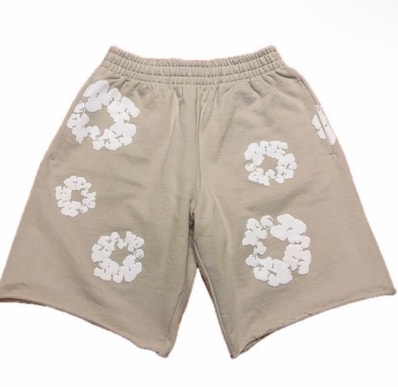 DENIM TEARS Cotton Wreath Sweatshorts "Cream"