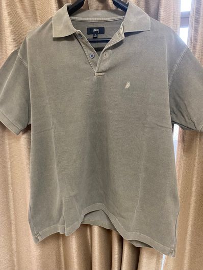 Stussy Pigment Dyed Pique Polo "Taupe"