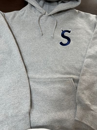Supreme S Logo Hooded Sweatshirt "Heather Grey" (22FW)
