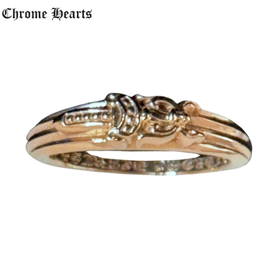 Chrome Hearts 22K Baby Classic Dagger Ring "Yellow Gold"