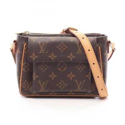 ルイ・ヴィトン LOUIS VUITTON ヴィバシテPM モノグラム ショルダーバッグ バッグ PVCコーティングキャンバス レザー モノグラム レディース ブラウン系 M51165 【中古】
