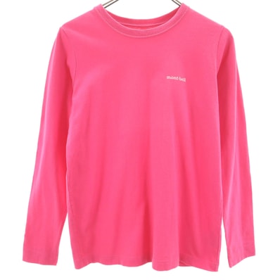 mont-bell モンベル 長袖 ペアスキンコットン Tシャツ M ピンク ロンT アウトドア