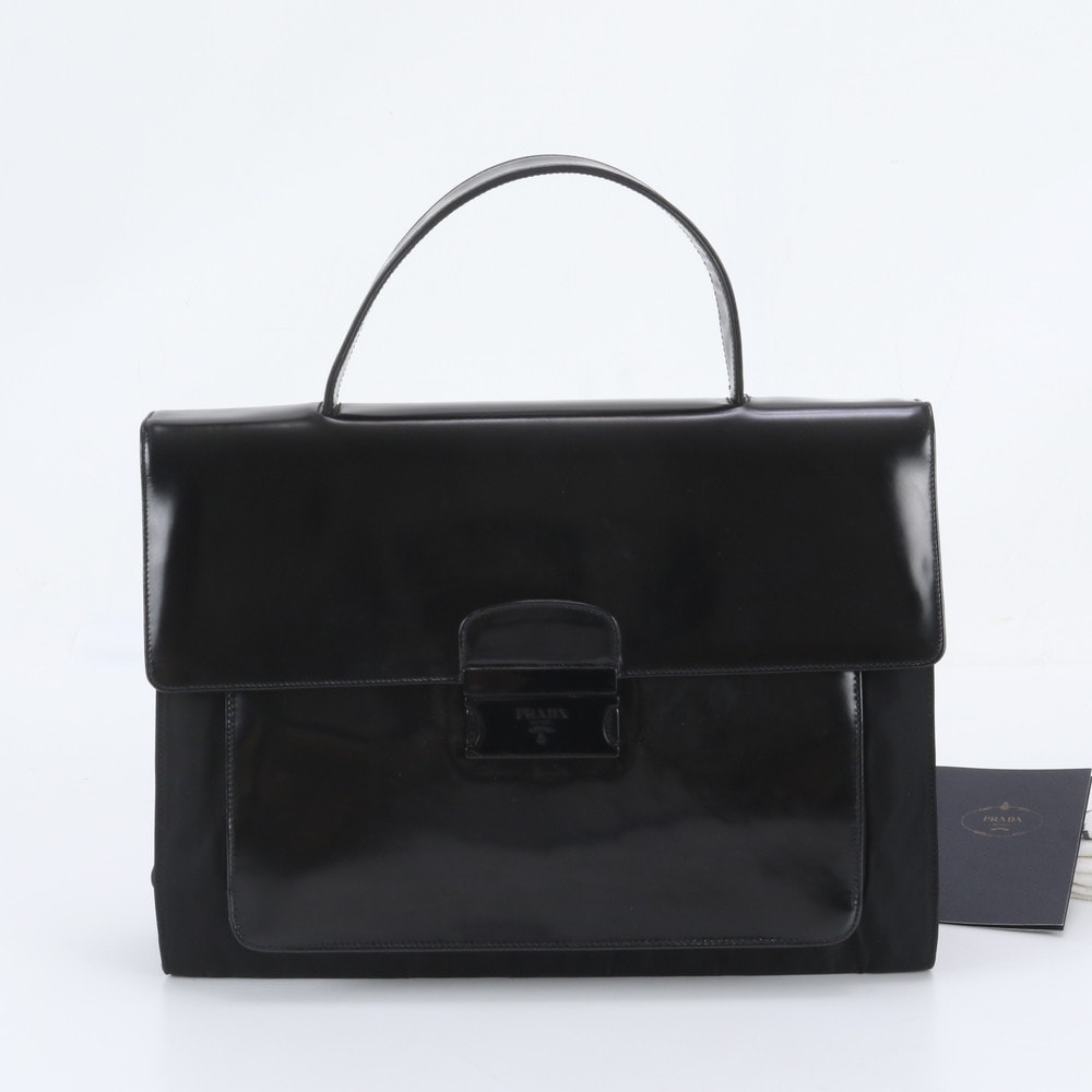 ■美品 プラダ ビジネス バッグ レザー×ナイロン