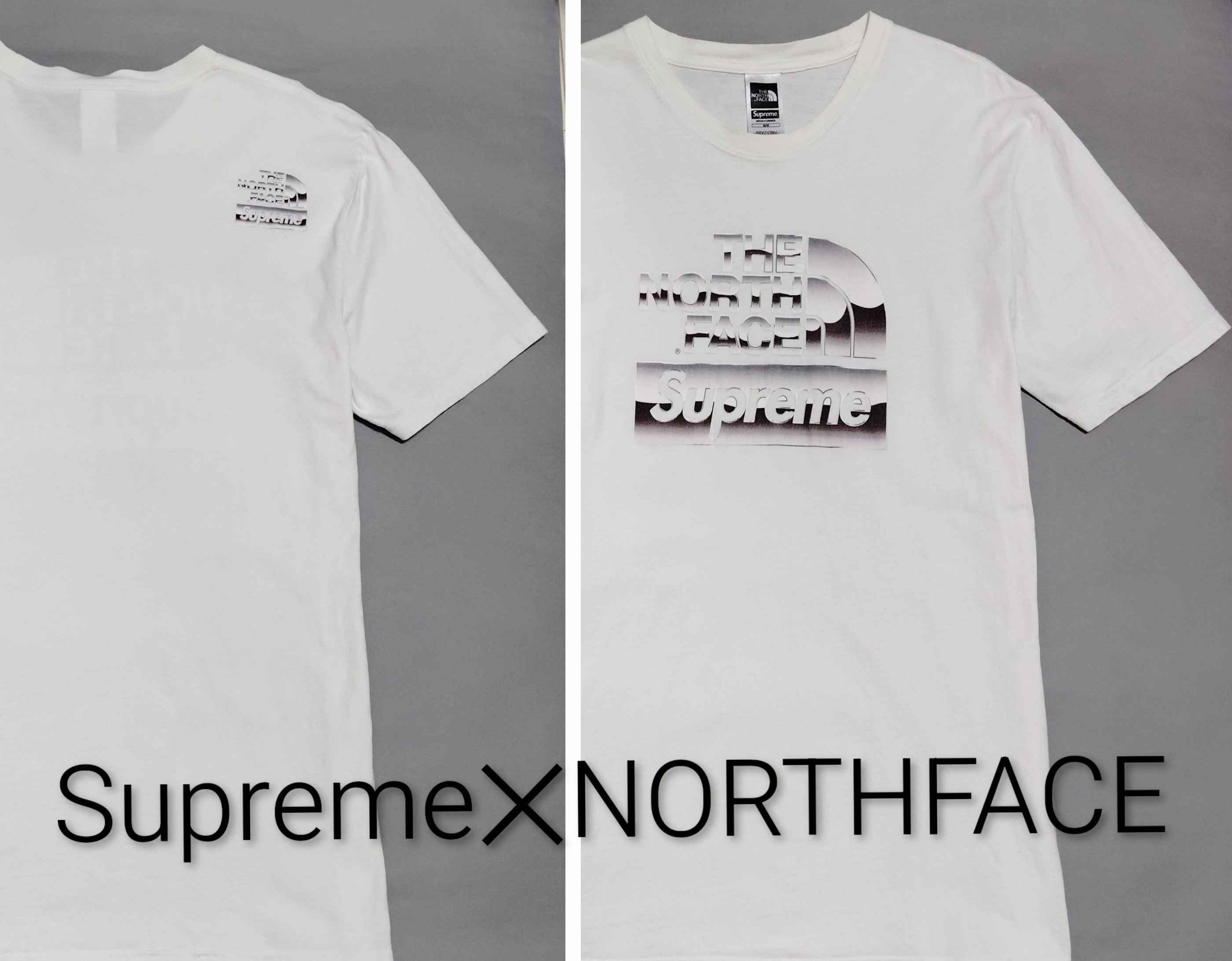 Supreme x The North Face Metallic Logo T-Shirt "White"
