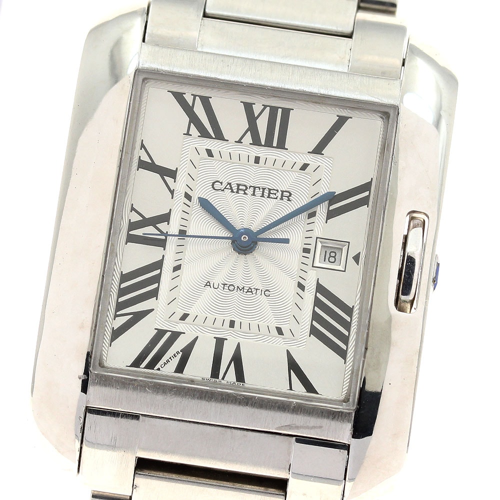 カルティエ タンクアングレーズLM W5310009 メンズ 【中古】