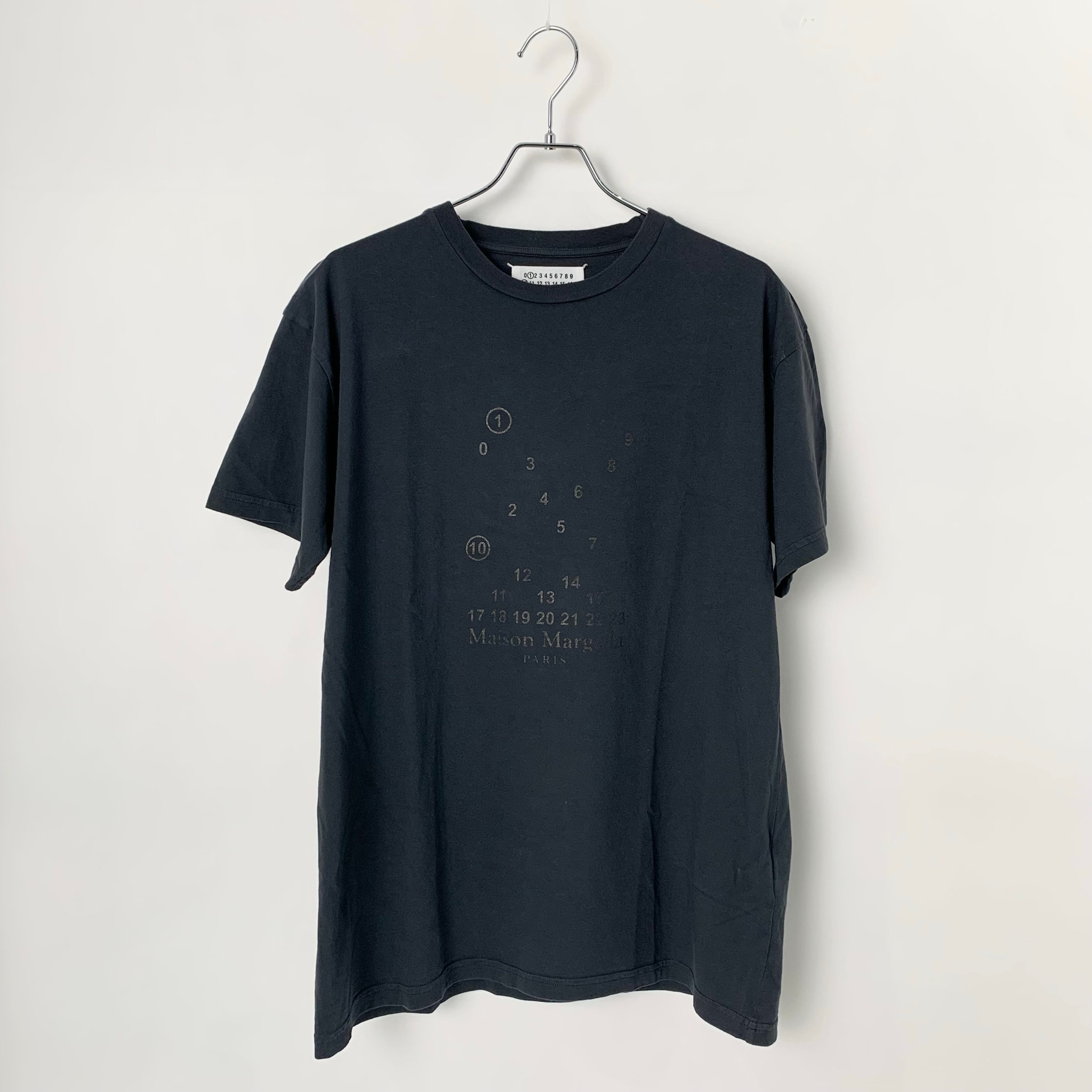 Maison Margiela Women's Short Sleeve T-Shirt Numbering Logo "Black"