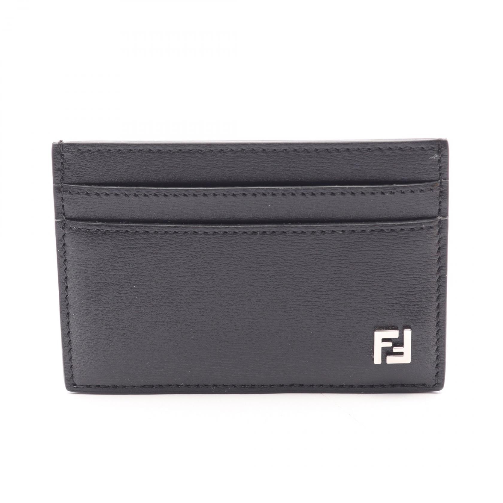 フェンディ FENDI FF Squared カードケース アクセサリー レザー メンズ ブラック系 7M0371AVV6F0GXN 【新品】