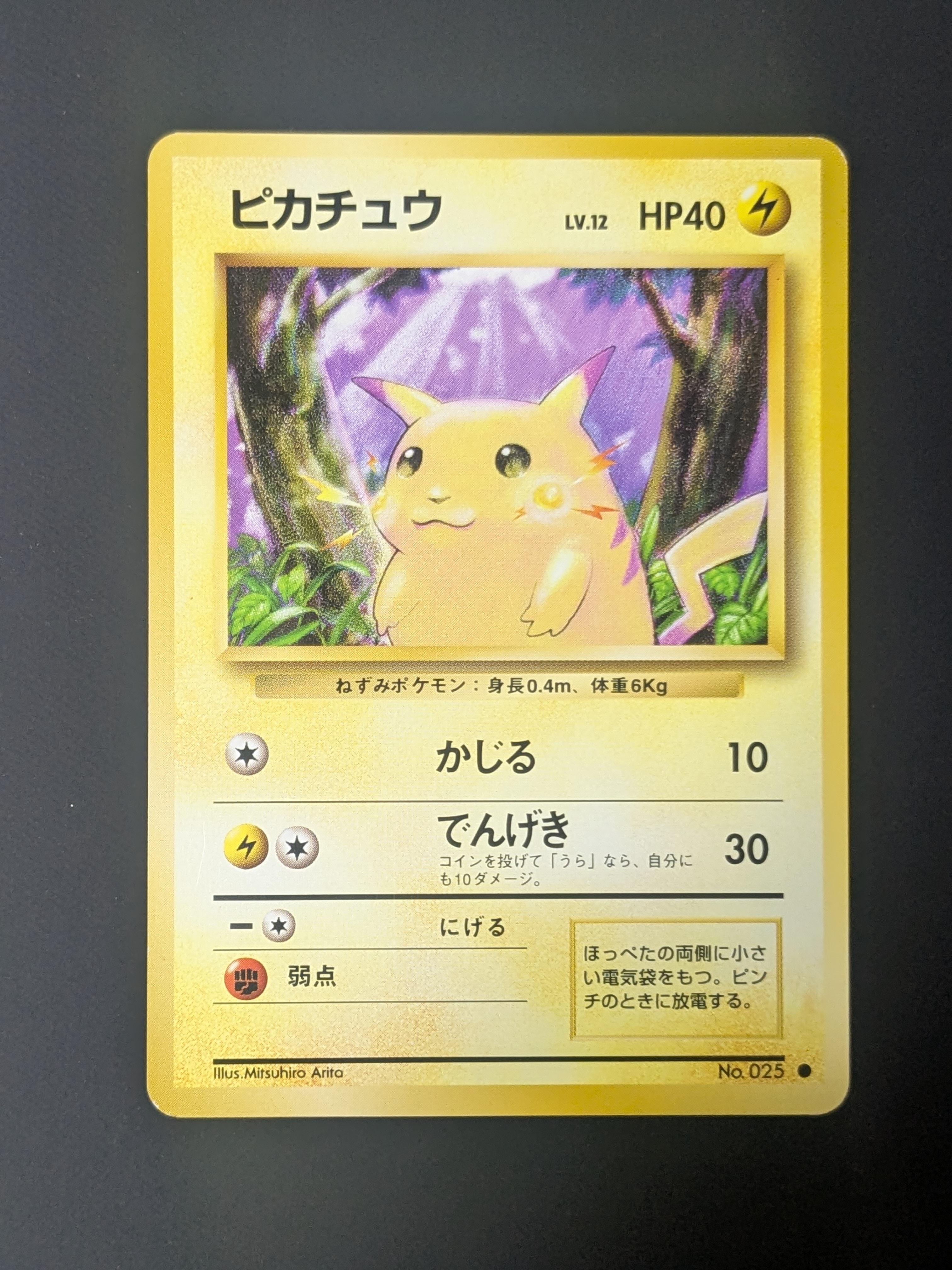 ピカチュウ ● : 旧裏 [PMCG1-2](拡張パック「ポケットモンスター カードゲーム」再販)