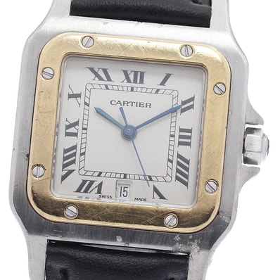 カルティエ サントスガルベ LM W200114B メンズ 【中古】