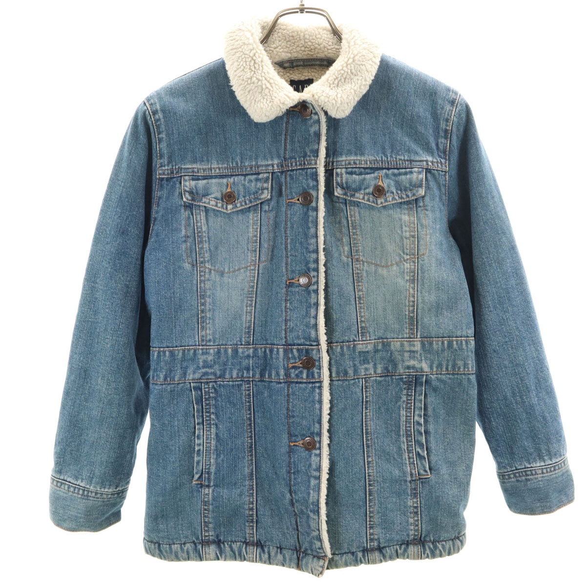 GAP ギャップ デニムジャケット XXL ウォッシュブルー 裏ボア ジージャン