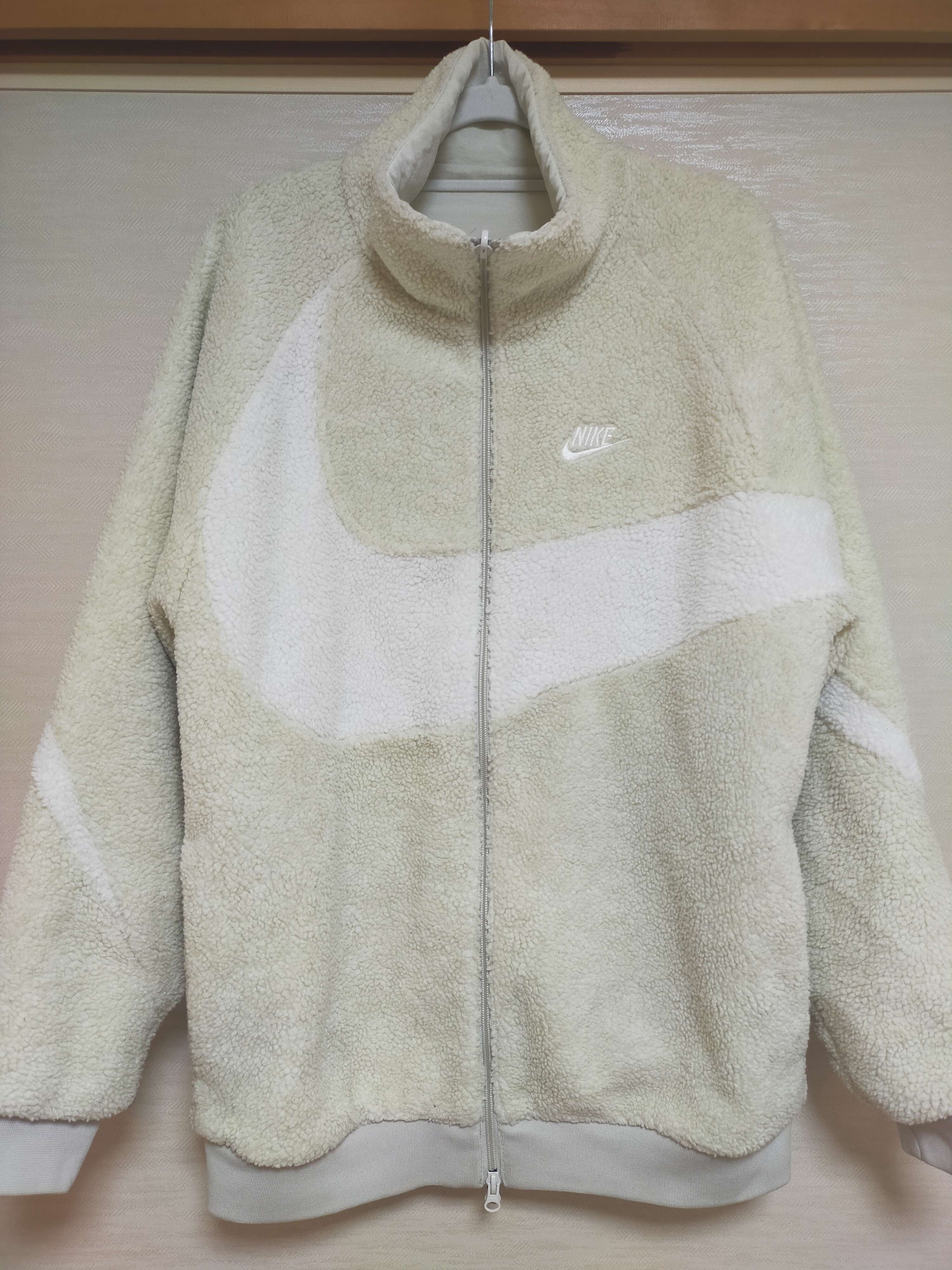 Nike Big Swoosh Boa Jacket "Light Bone/Sail"