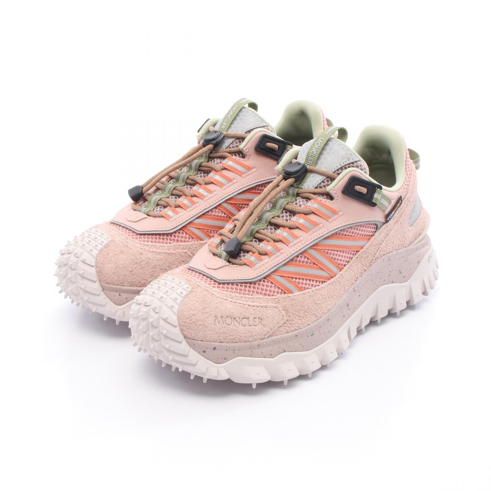 モンクレール MONCLER TRAILGRIP LITE2 スニーカー 靴 レザー スウェード ファブリック レディース ピンク系 / マルチカラー 4M00160M405251638 【中古】