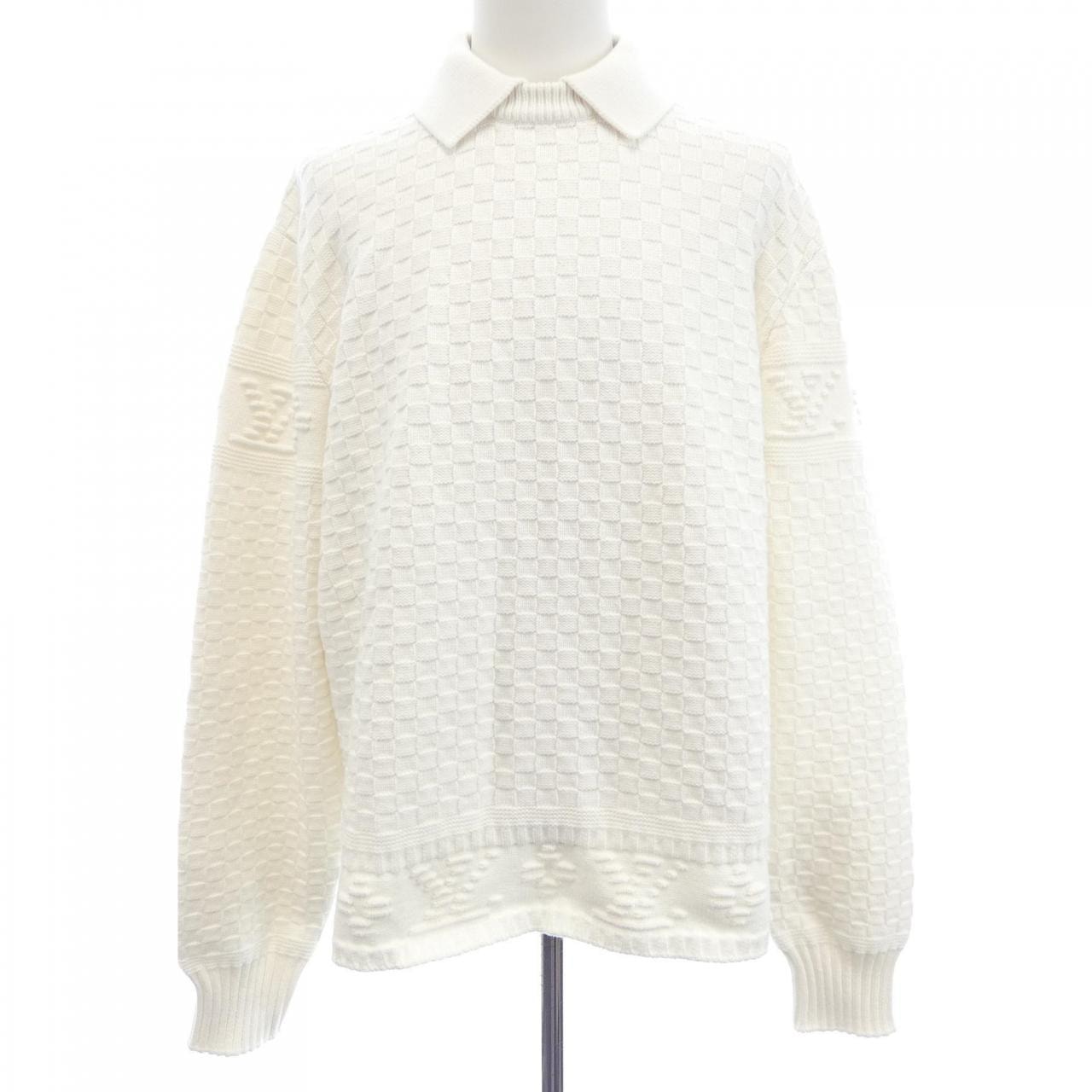 ルイヴィトン LOUIS VUITTON LVダミエウールブレンドプルオーバー HPN63WTZ8 ニット