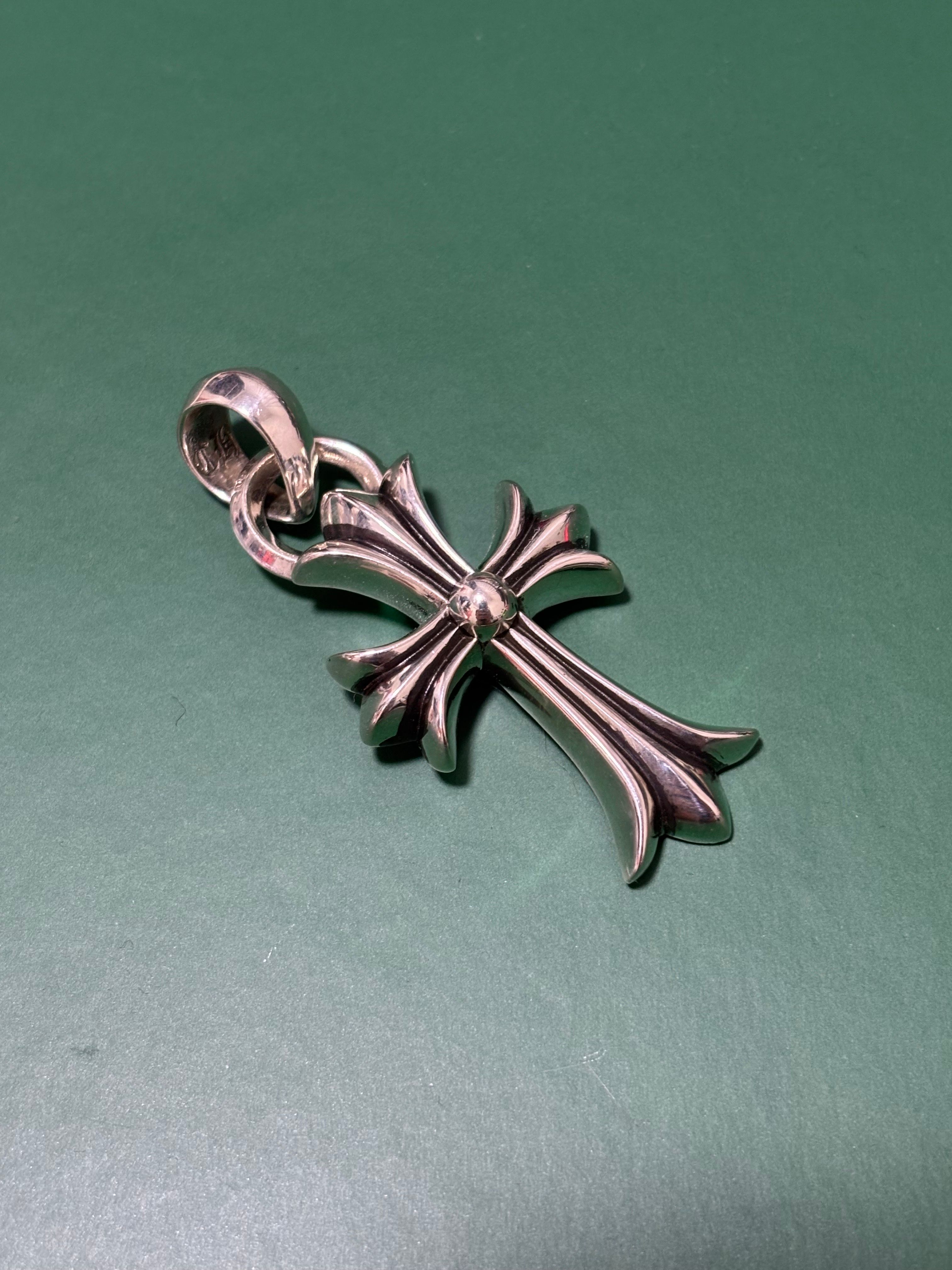 Chrome Hearts CH Cross Pendant Small / Plain Bail "Silver"