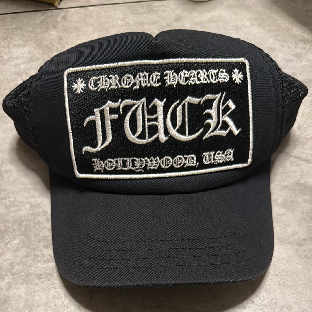 Chrome Hearts Tracker Cap Fuck "Black"