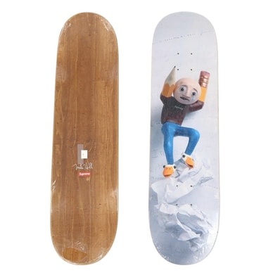 【中古】シュプリーム Supreme 2017年春夏 Mike Hill Regretter Skateboard スケートボード デッキ スケボー ホワイト【メンズ】