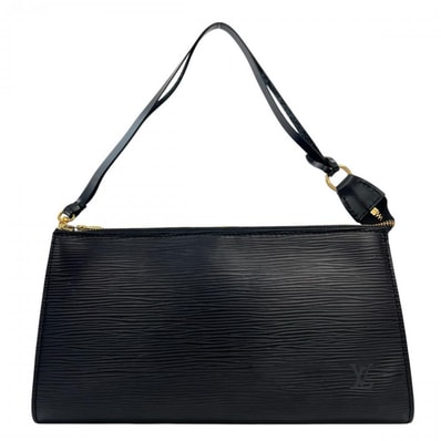 LOUIS VUITTON ルイヴィトン ハンドバッグ エピ ポシェット・アクセソワール ロゴ刻印 M52942 エピレザー ブラック 黒 ゴールド金具 レディース 美品【中古品】