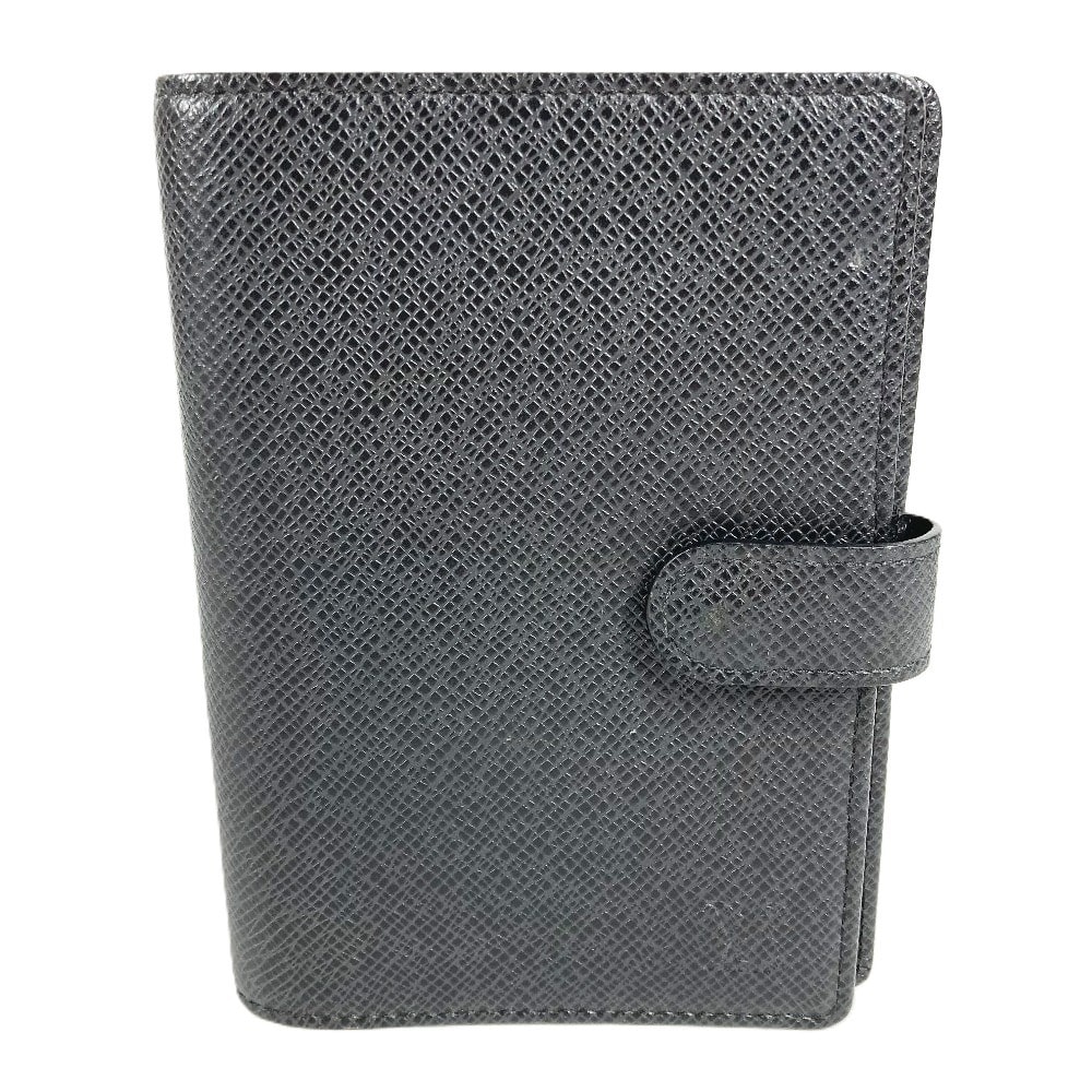ルイヴィトン LOUIS VUITTON アジェンダPM アジェンダ PM  R20426  タイガ ステーショナリー システム手帳 ダイアリー 手帳カバー タイガレザー アルドワーズ ブラック