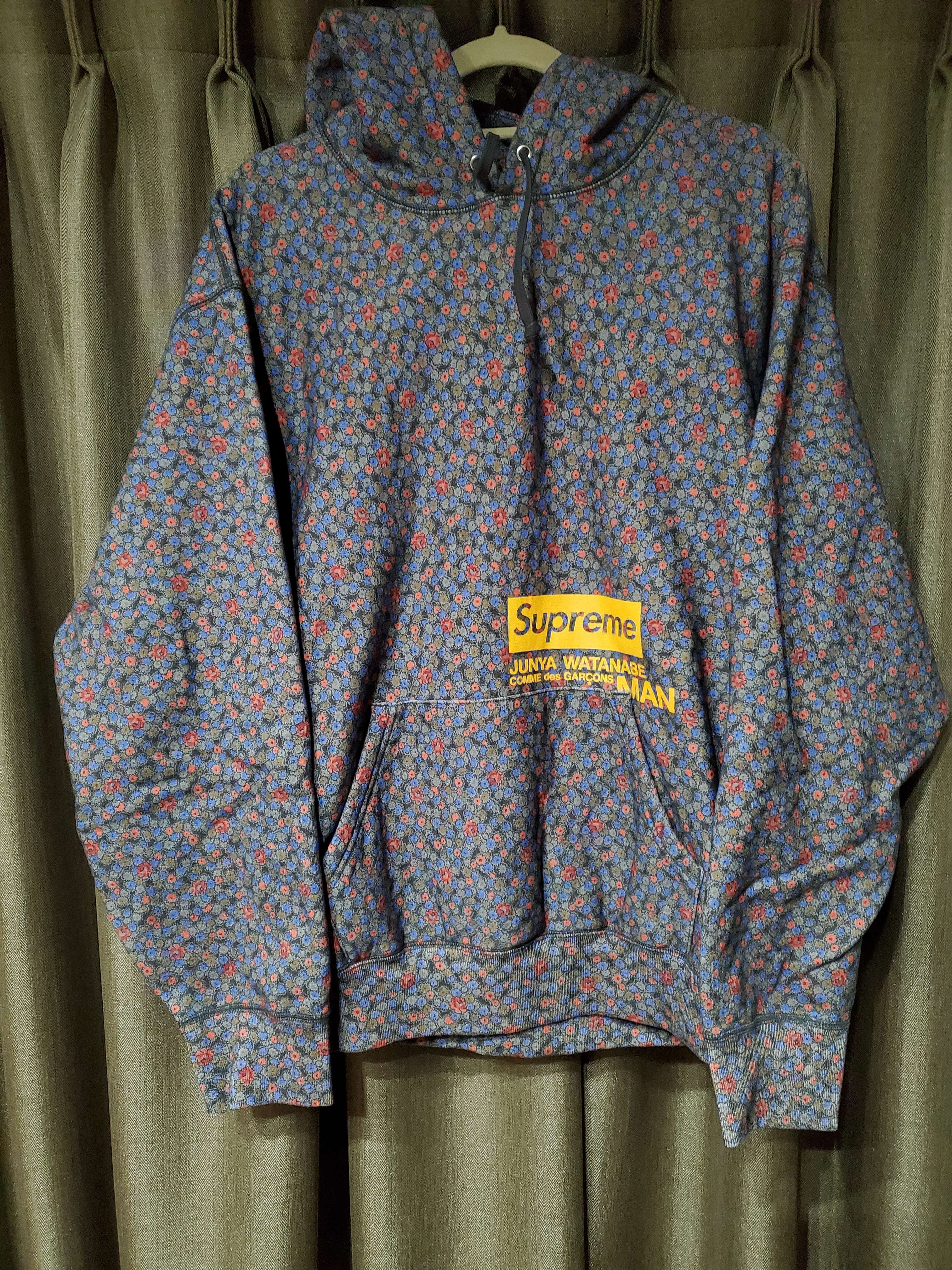 Supreme / JUNYA WATANABE COMME des GARCONS MAN Hooded Sweatshirt "Black Flowers"