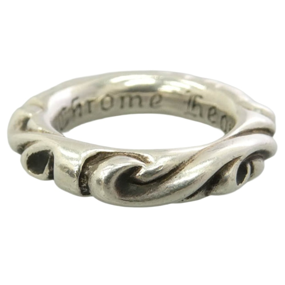 Chrome Hearts Scroll Band Ring "Silver"